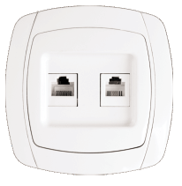 "Париж" Розетка RJ-45 1-мест. 1A 120В беж. ЭКФ "Париж" Розетка RJ-45 1-мест. 1A 120В беж. ЭКФ