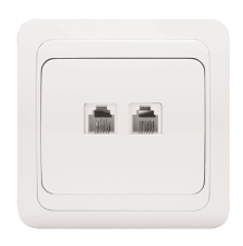 "Лондон" Розетка RJ-45+Phone беж. ЭКФ "Лондон" Розетка RJ-45+Phone беж. ЭКФ