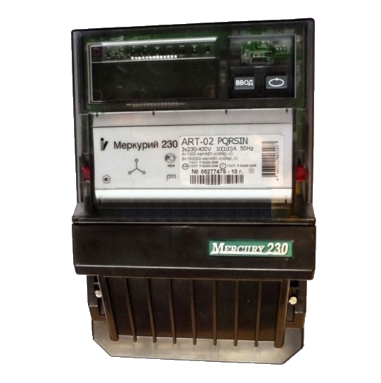Меркурий 230ART-02 PQC(R)SIN In10-100А U230/400В, кл.т. 1/2 эл. счетчик Меркурий 230ART-02 PQC(R)SIN In10-100А U230/400В, кл.т. 1/2 эл. счетчик