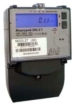 Меркурий 203.2Т RBO эл. счётчик Меркурий 203.2Т RBO эл. счётчик